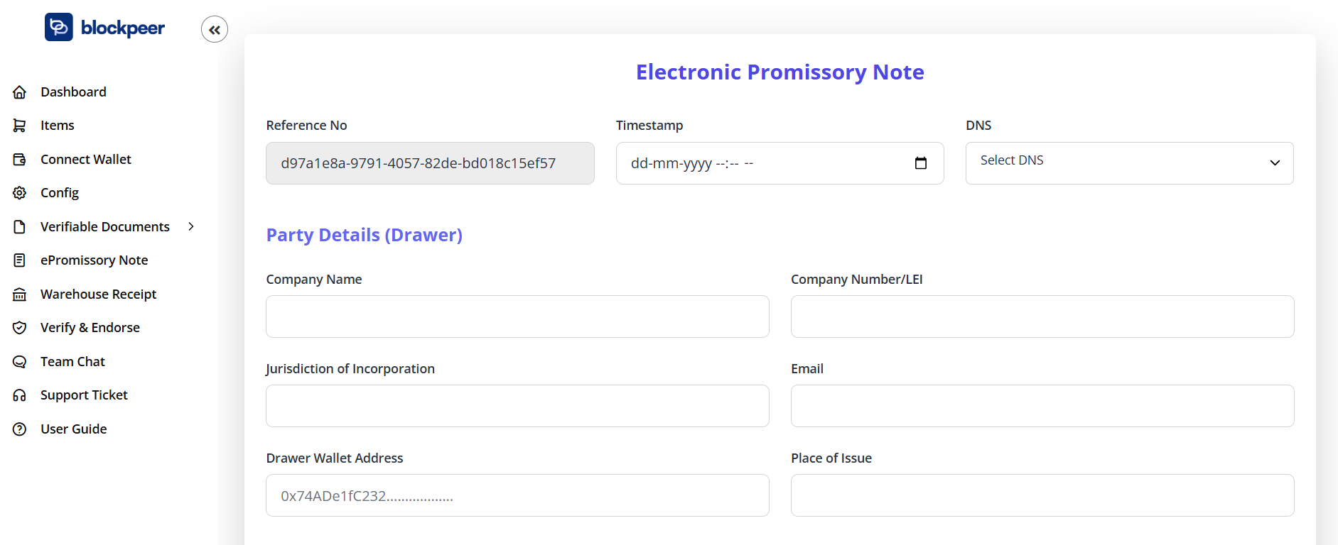 Create ePromissory Note